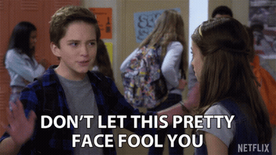 Netflix Ad Boy And Girl Talking GIF