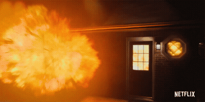 Netflix Ad Explosion In Front Of House GIF