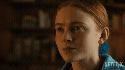 Netflix Ad Girl With Red Hair Saying You're Right GIF
