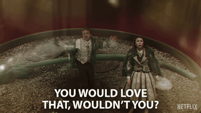 Netflix Ad Man And Woman In Circle GIF
