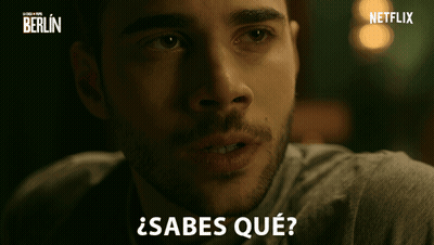 Netflix Ad Man Asking Sabes Que GIF