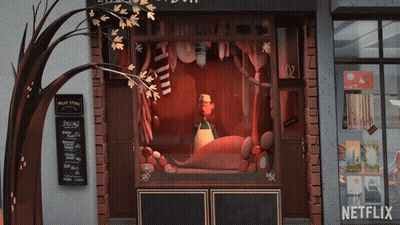 Netflix Ad Man In Meat Store GIF