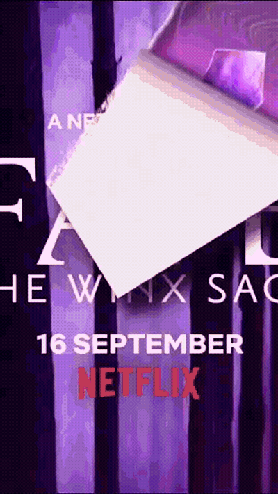 Netflix Ad Purple Background White Square GIF