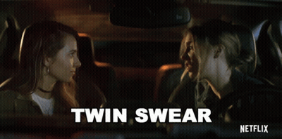 Netflix Ad Two Women In Car Twin Swear GIF
