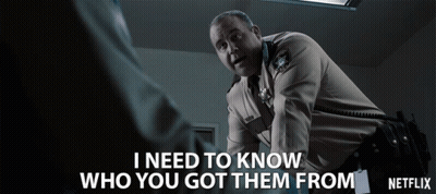 Netflix Advertisement Police Officer Talking GIF