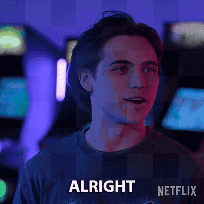 Netflix Arcade Ad Man Saying Alright GIF