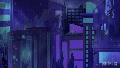 Netflix Blue Fish In City GIF