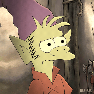 Netflix Cartoon Character With Purple Hat GIF