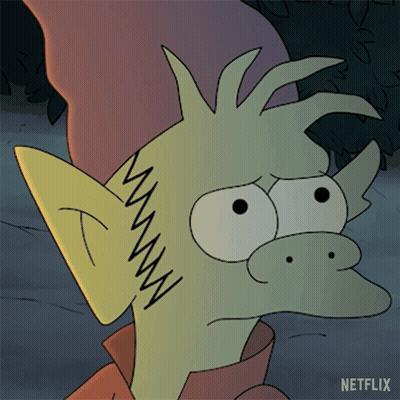 Netflix Cartoon Character With Purple Hat GIF