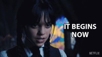 Netflix Girl With Braids Saying It Begins Now GIF