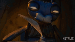 Netflix Guilllermo Del Toro's Pinocchio Sebastian Cricket Taking Notes GIF