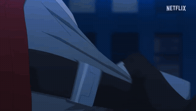 Netflix Logo On Blue Screen GIF