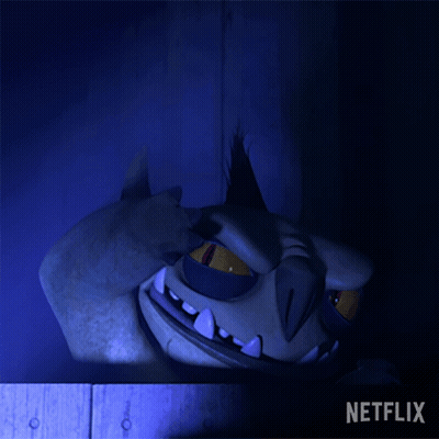 Netflix Poster Cartoon Monster Saying Took You Long Enough GIF