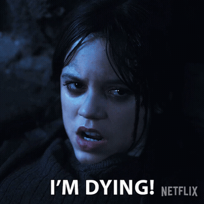 Netflix Poster Woman Saying I'm Dying GIF