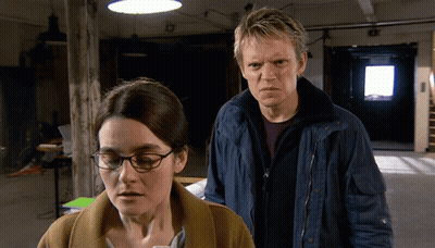 Netflix Poster Woman Saying It's Over GIF