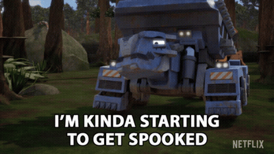 Netflix Robot Saying I'm Kinda Starting To Get Spooky GIF