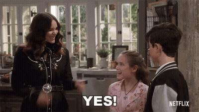 Netflix Woman Saying Yes To Girl And Boy GIF