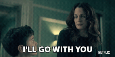 Netflix Woman Talking To Boy Says I'll Go With You GIF