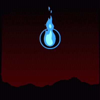 Nethercraft Logo With Blue Flame GIF