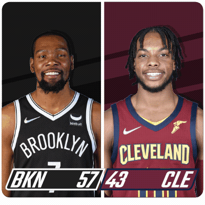 Nets Vs Cavaliers Half-Time Break GIF