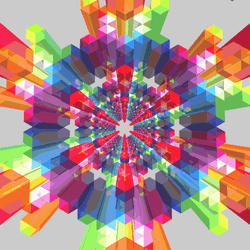 Never Ending Abstract Shapes GIF