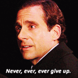 Never Ever Give Up The Office  GIF