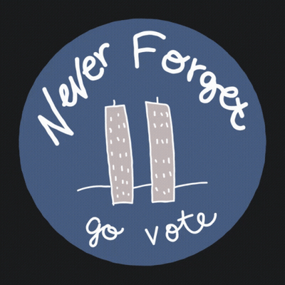 Never Forget Go Vote Sticker GIF