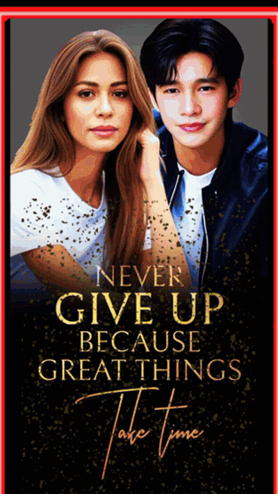 Never Give Up Because Great Things Poster