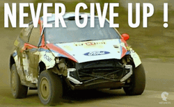 Never Give Up Driving Ford GIF