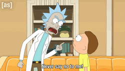 Never Say Never Rick Sanchez Rick And Morty GIF