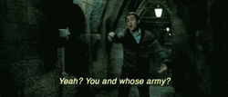 Neville Longbottom Yeah You And Whose Army GIF