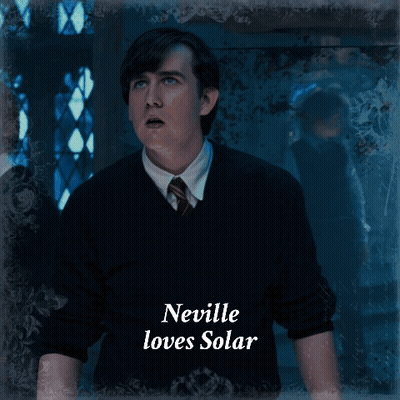 Neville Loves Solar Written On A Picture Of Two Boys GIF