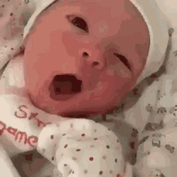New Born Baby Sneezing GIF