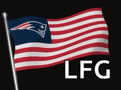 New England Patriots Flag With LFG Logo GIF