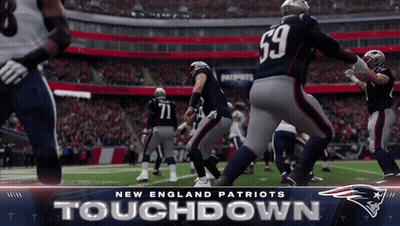 New England Patriots Touchdown Poster GIF
