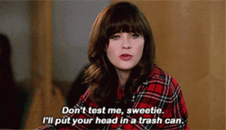 New Girl Don't Test Me GIF