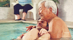 New Girl Floating Relationship GIF