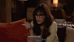 New Girl Sitcom Jessica Day  Realization GIF