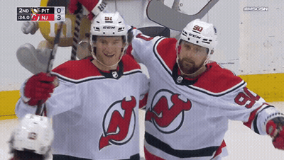 New Jersey Devils Vs Boston Red Sox Hockey Game GIF
