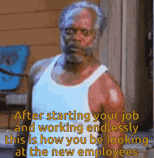 New Job Old Employees Death Stare Meme Reaction GIF