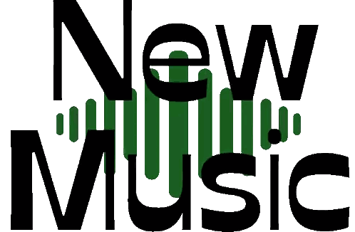 New Music Written In Black Sticker