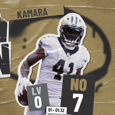 New Orleans Saints 7 Vs Las Vegas Raiders 0 First Quarter GIF