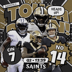 New Orleans Saints Comic Poster GIF