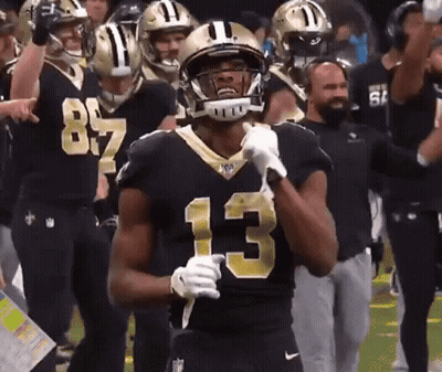 New Orleans Saints Player Number 13 GIF