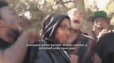 New Orleans Saints Player Number 4 Celebrating Touchdown Against Patriots GIF