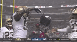 New Orleans Saints Players Excitedly Does Their Handshake GIF