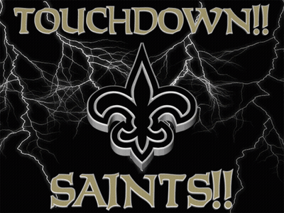 New Orleans Saints Poster With Lightning GIF