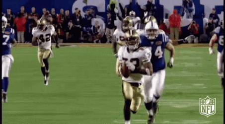 New Orleans Saints Run For The Goal GIF