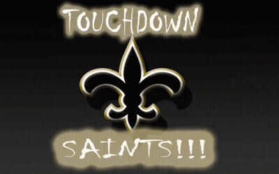 New Orleans Saints Touchdown Saints Logo GIF
