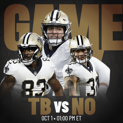 New Orleans Saints Vs Chicago Bears Poster GIF